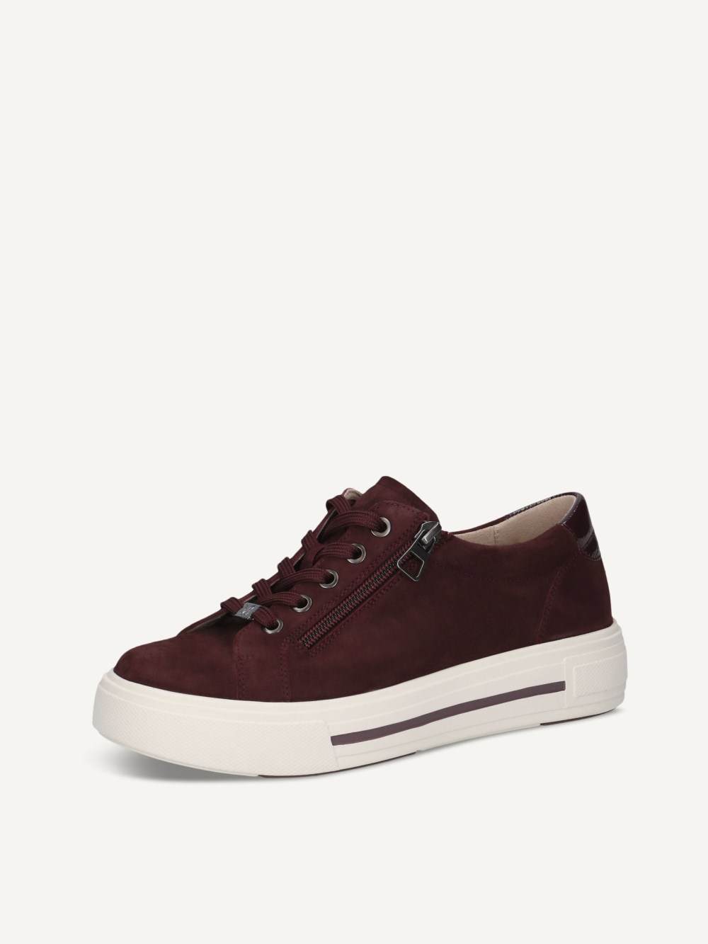 Caprice Sneaker - Bordeaux-Wildleder