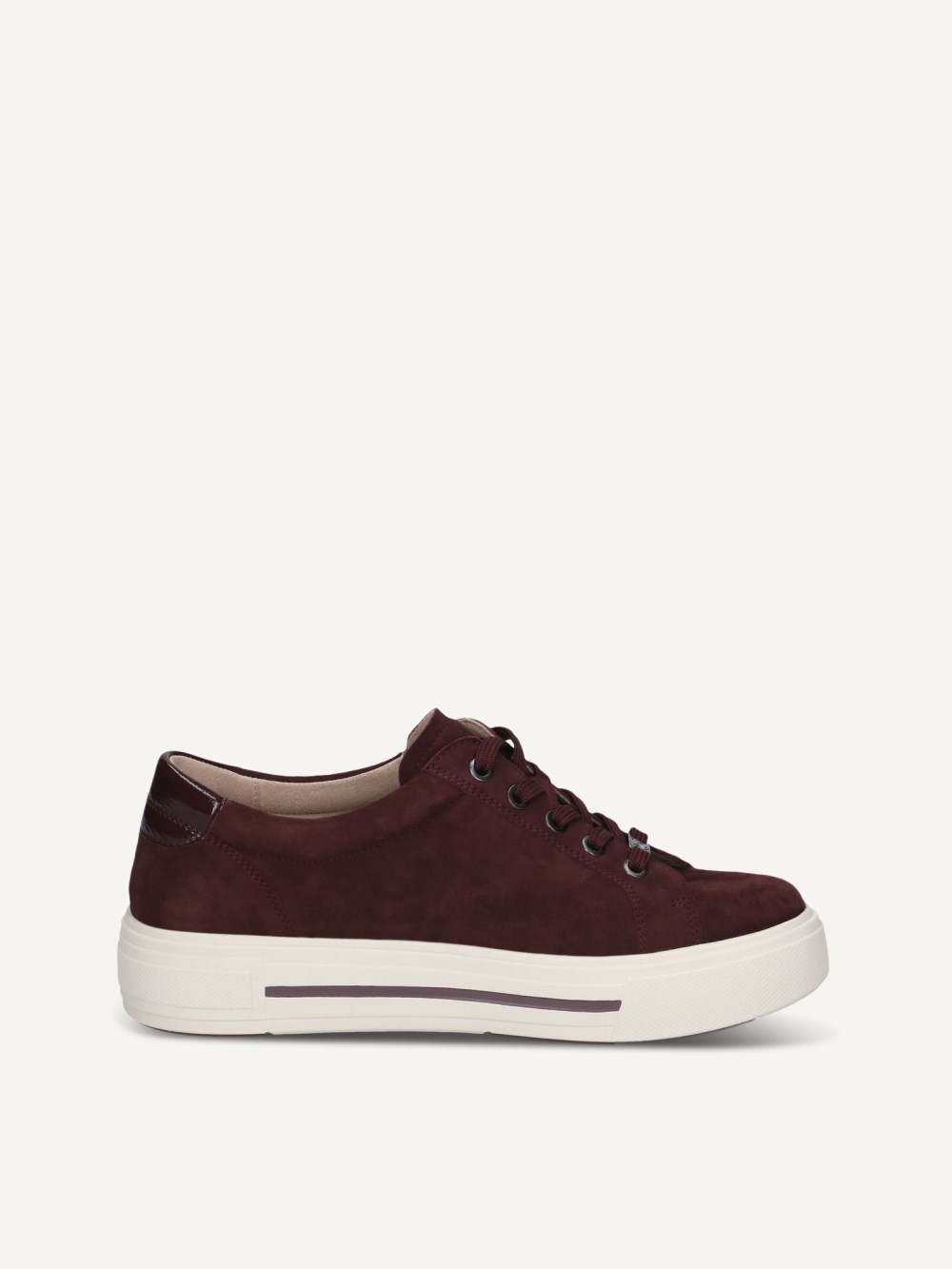 Caprice Sneaker - Bordeaux-Wildleder