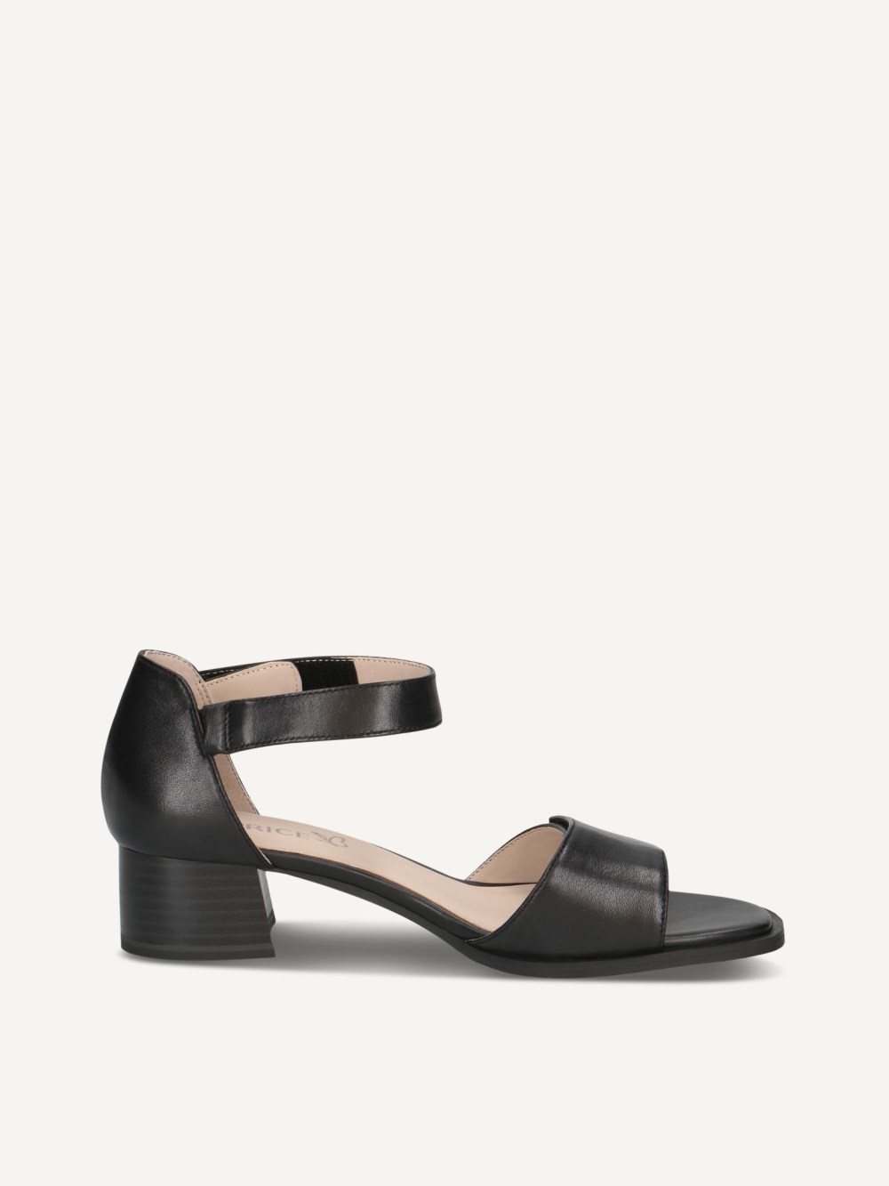 Caprice Sandalette - Schwarzes Nappaleder