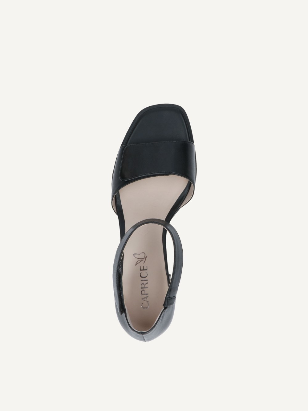 Caprice Sandalette - Schwarzes Nappaleder