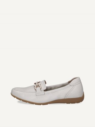 Caprice Slipper - Weißes Hirschleder Caprice Slipper - Weißes Hirschleder