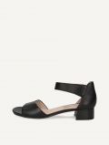 Caprice Sandalette - Schwarzes Nappaleder