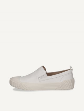 Caprice Slipper - Weißes Softnappaleder Caprice Slipper - Weißes Softnappaleder