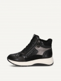 Caprice Stiefelette - Schwarzer Kammleder Caprice Stiefelette - Schwarzer Kammleder
